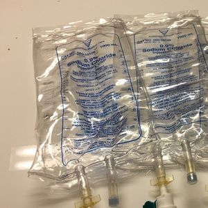 1 liter used iv bags 2 pcs